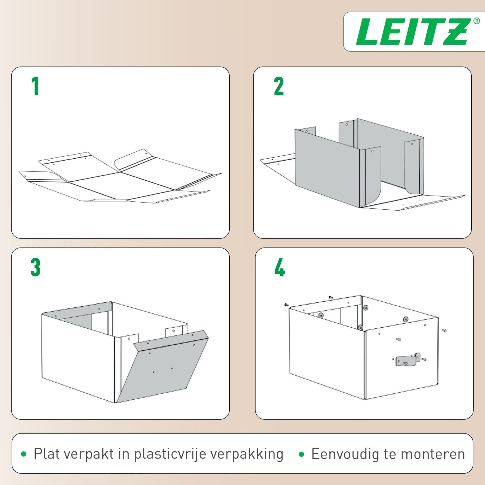 Opbergdoos Leitz Puro met deksel 7 liter set van 2 zwart 5
