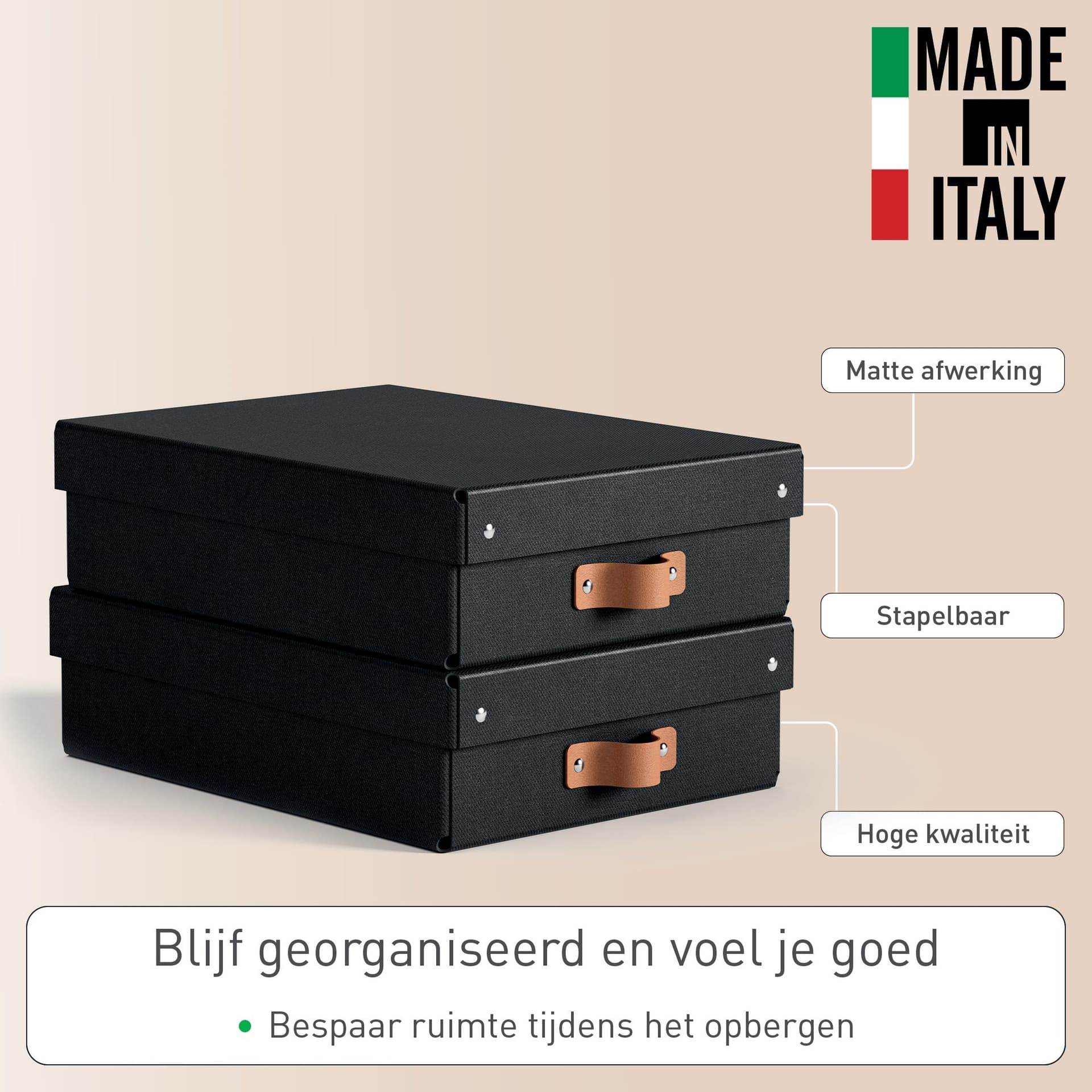 Opbergdoos Leitz Puro met deksel 8 liter set van 2 zwart 2