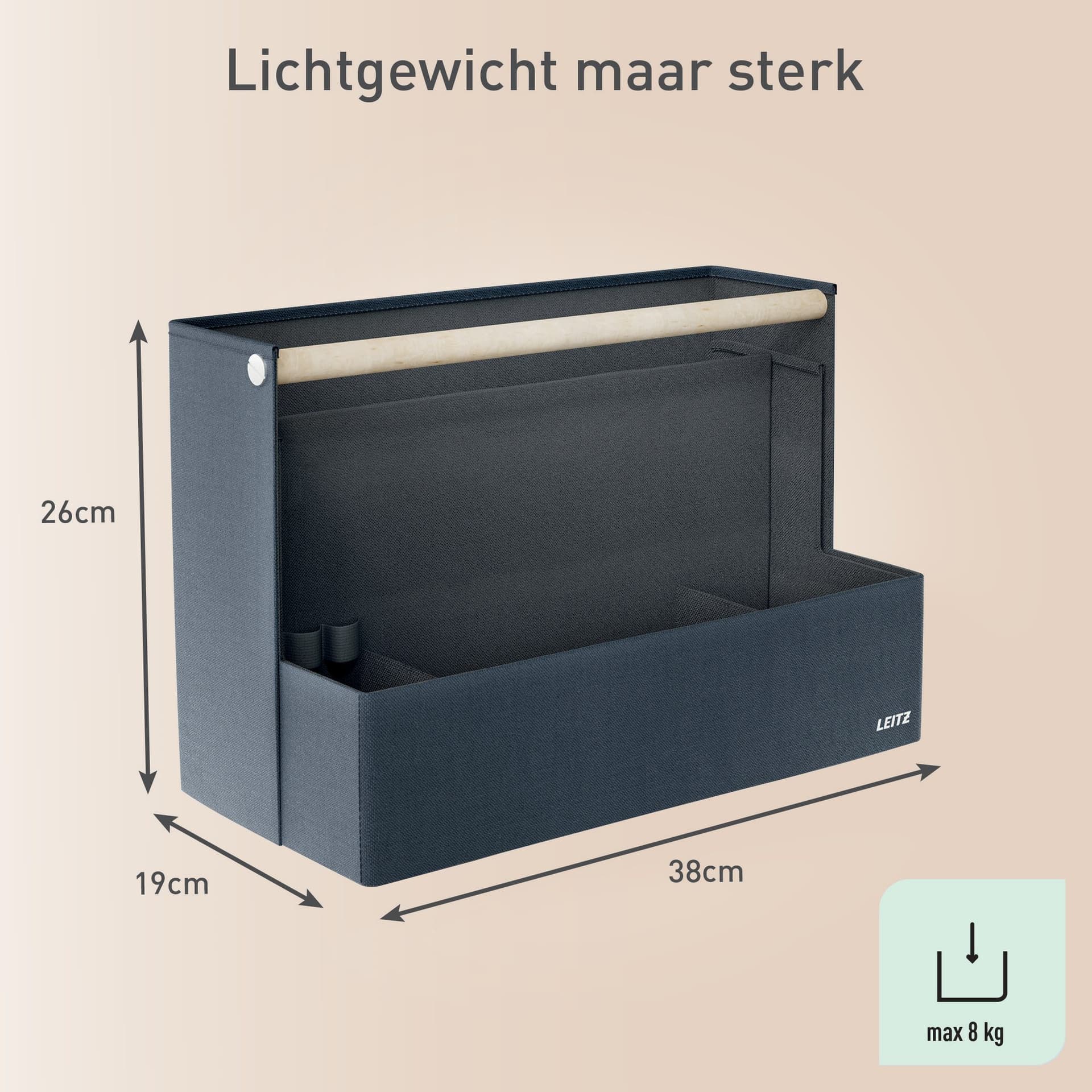 Bureau organizer Leitz draagbaar gestoffeerd donkergrijs 4