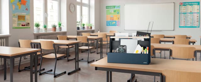 Bureau organizer Leitz draagbaar gestoffeerd donkergrijs 9
