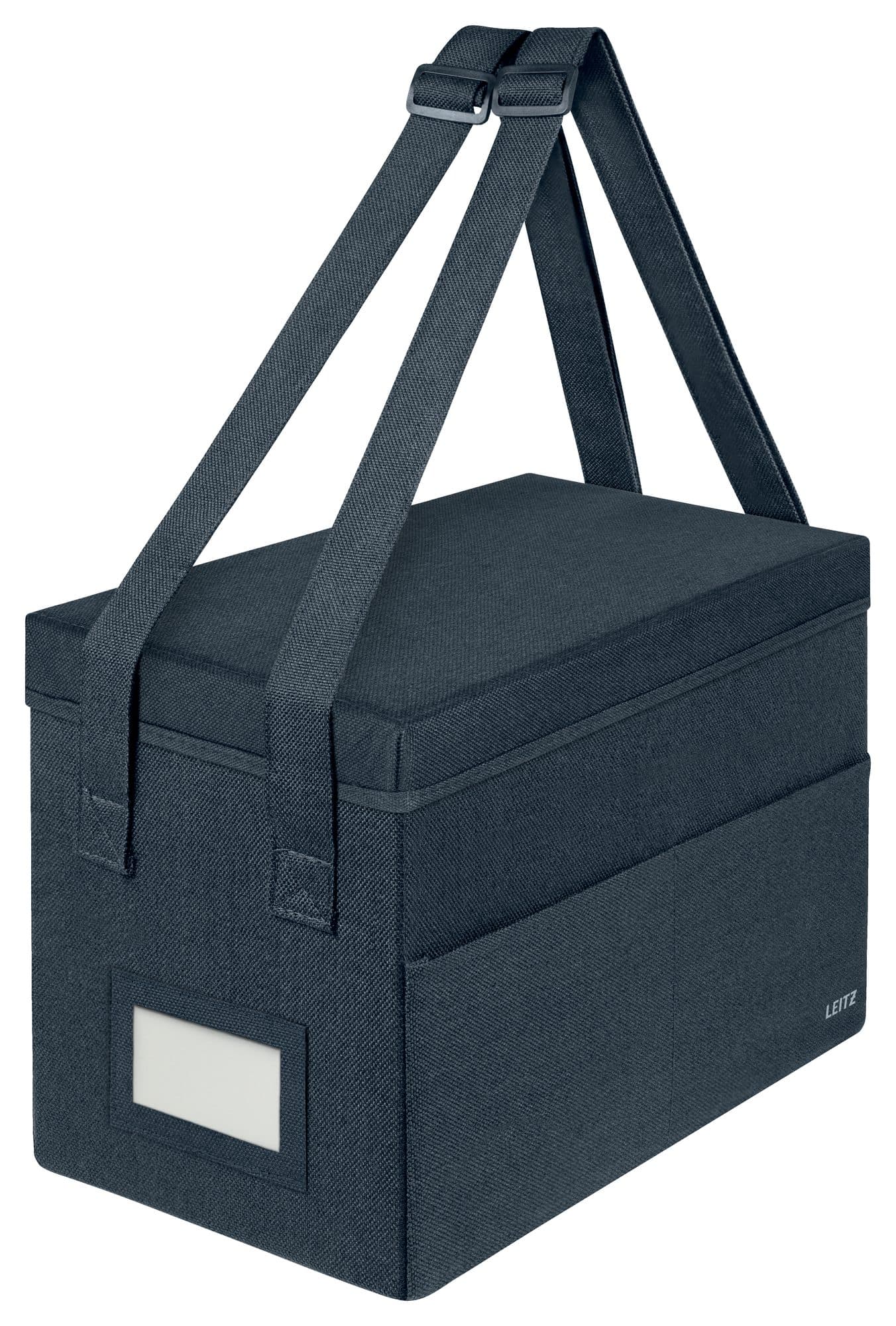 Opbergtas Leitz gestofferd met deksel compact grijs