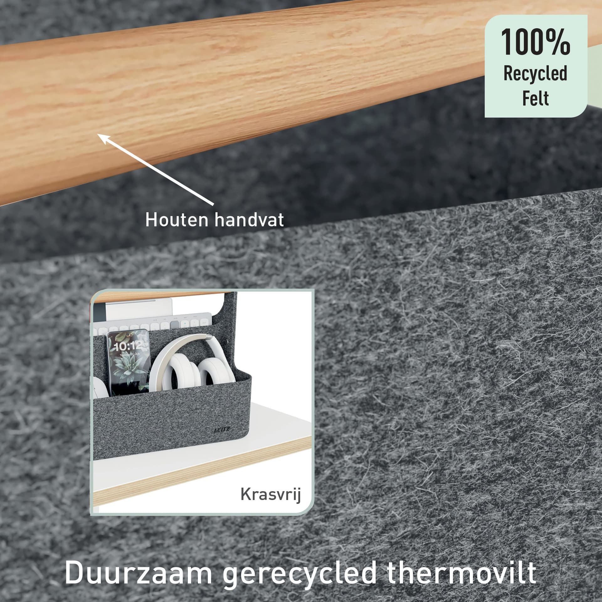 Bureau organizer Leitz draagbaar donkergrijs 2