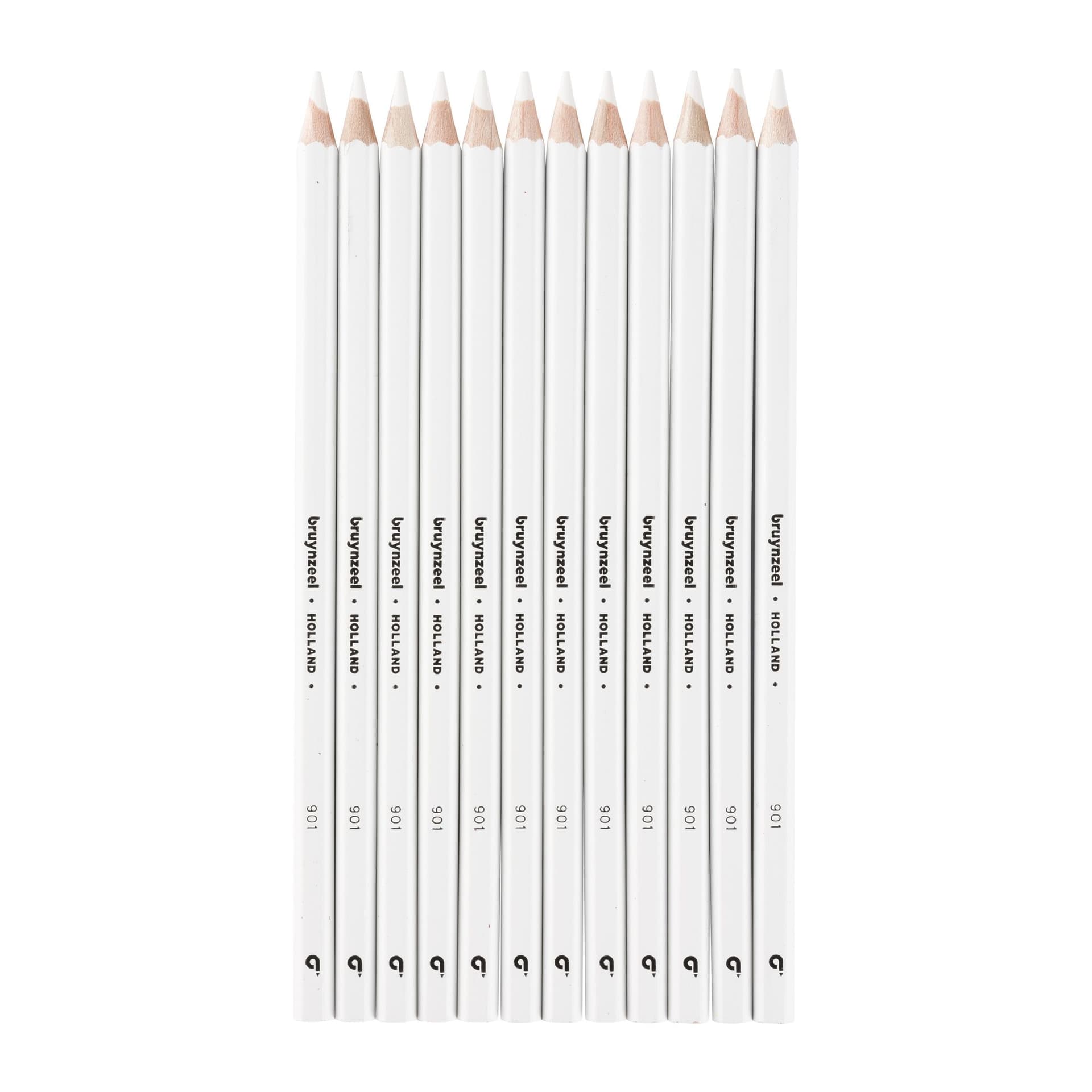 Kleurpotlood Bruynzeel Super 901 wit 4
