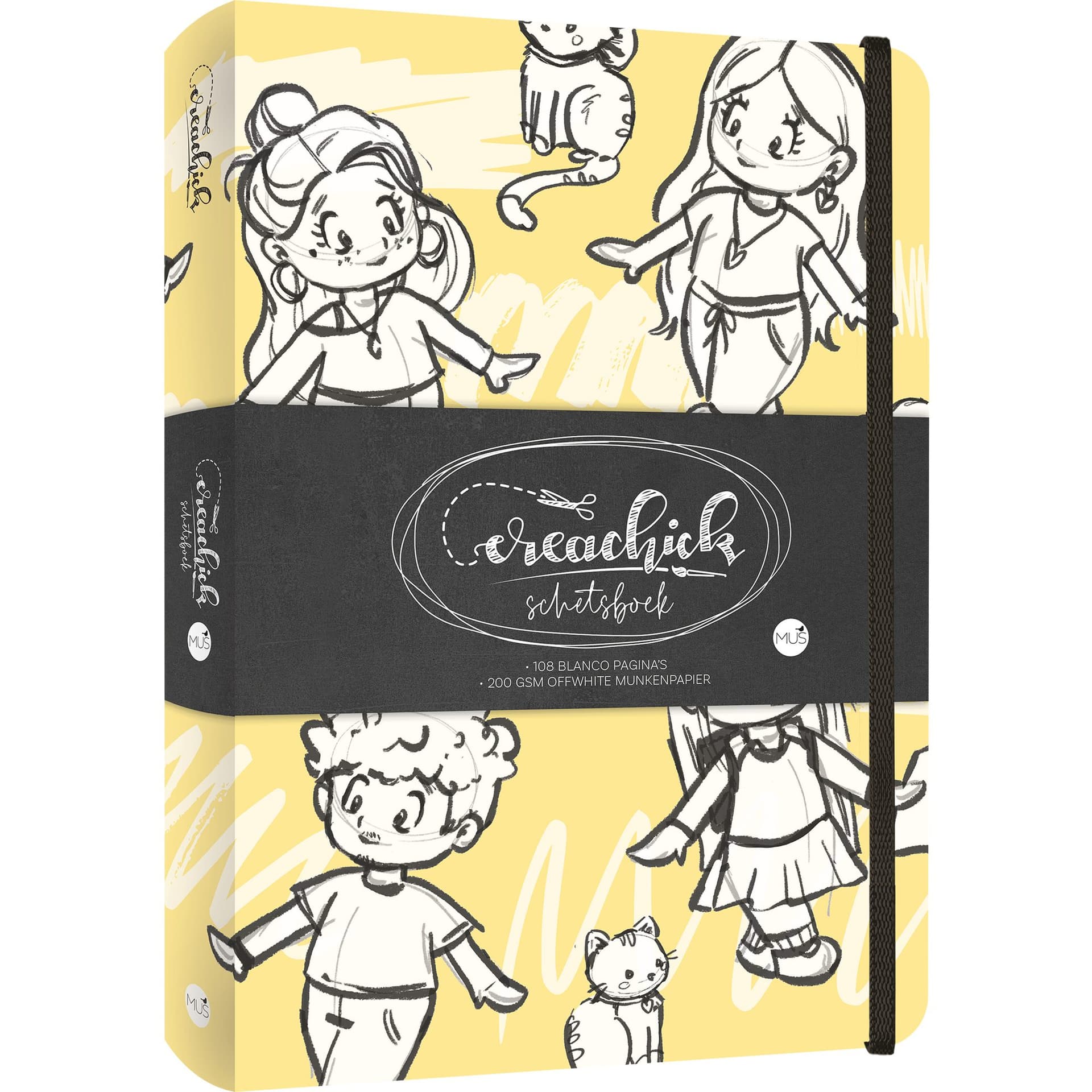 Schetsboek CreaChick Yellow