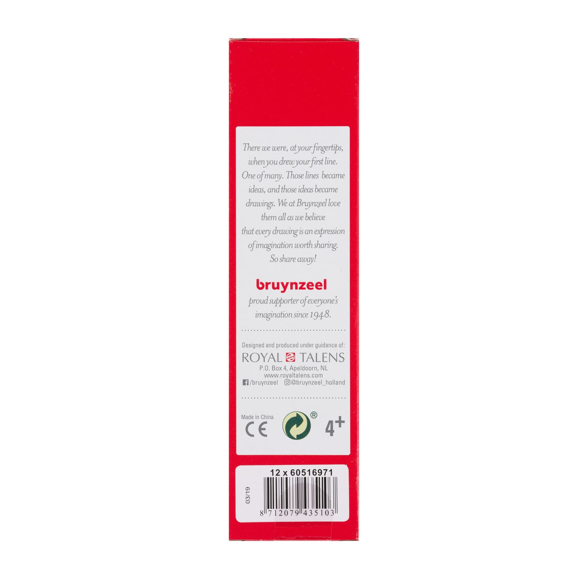 Kleurpotlood Bruynzeel Super 971 zuurstokroze 3