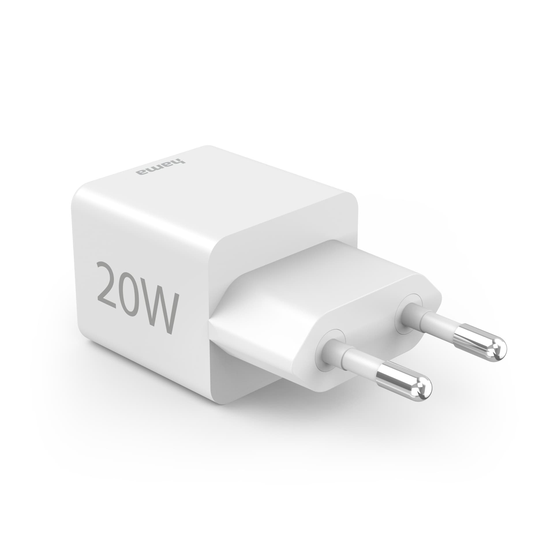 Oplader Hama USB-C/USB-A Mini PD 20W wit 2