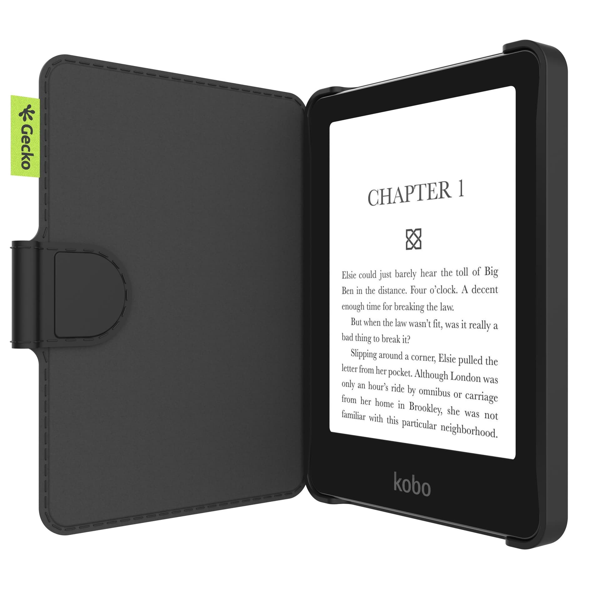 Beschermhoes Gecko Kobo Clara & Tolino zwart 3