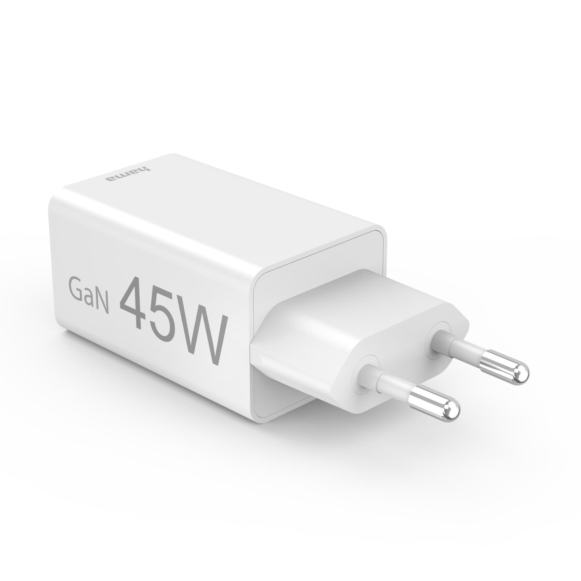 Oplader Hama USB-C/USB-A Mini PD 45W wit 2