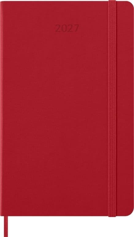 Agenda 2027 Moleskine 12M Planner Weekly 7dagen/1pagina large hc scarlet red 2