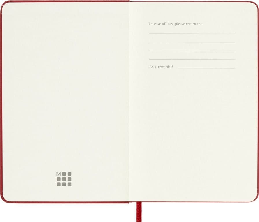 Agenda 2027 Moleskine 12M Planner Weekly 7dagen/1pagina pocket hc scarlet red 5