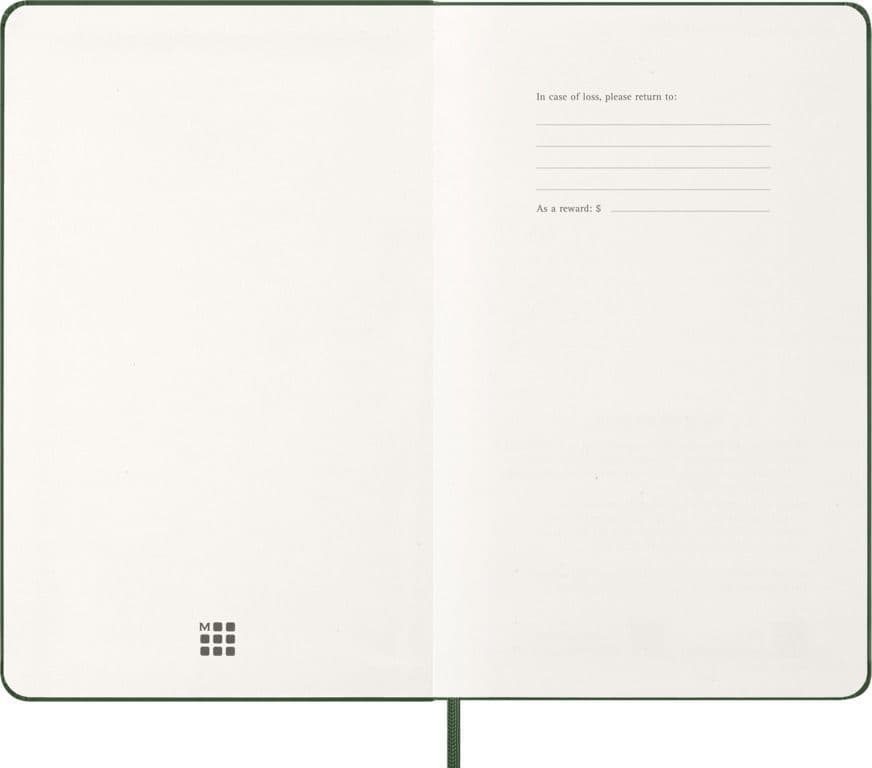 Agenda 2027 Moleskine 12M Planner Weekly 7dagen/1pagina large hc myrtle green 5