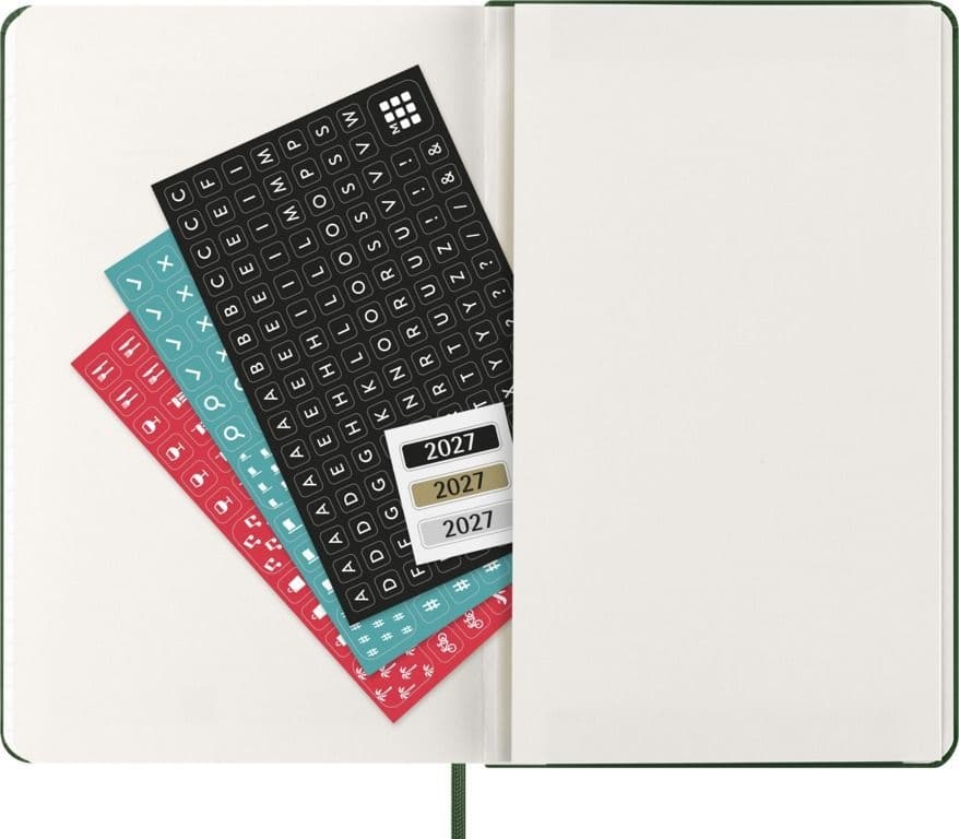 Agenda 2027 Moleskine 12M Planner Weekly 7dagen/1pagina large hc myrtle green 6