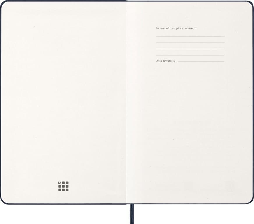 Agenda 2027 Moleskine 12M Planner Weekly 7dagen/1pagina large hc sapphire blue 5