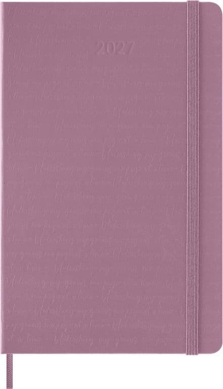 Agenda 2027 Moleskine 12M Planner Daily 1dag/1pagina large hc majestic pink 2