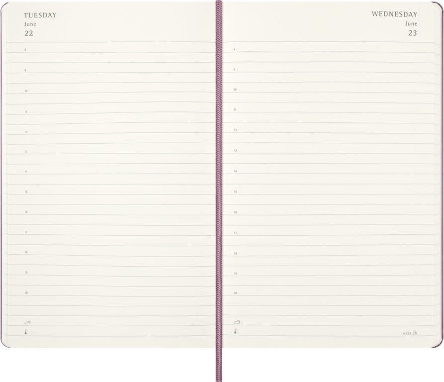 Agenda 2027 Moleskine 12M Planner Daily 1dag/1pagina large hc majestic pink 3