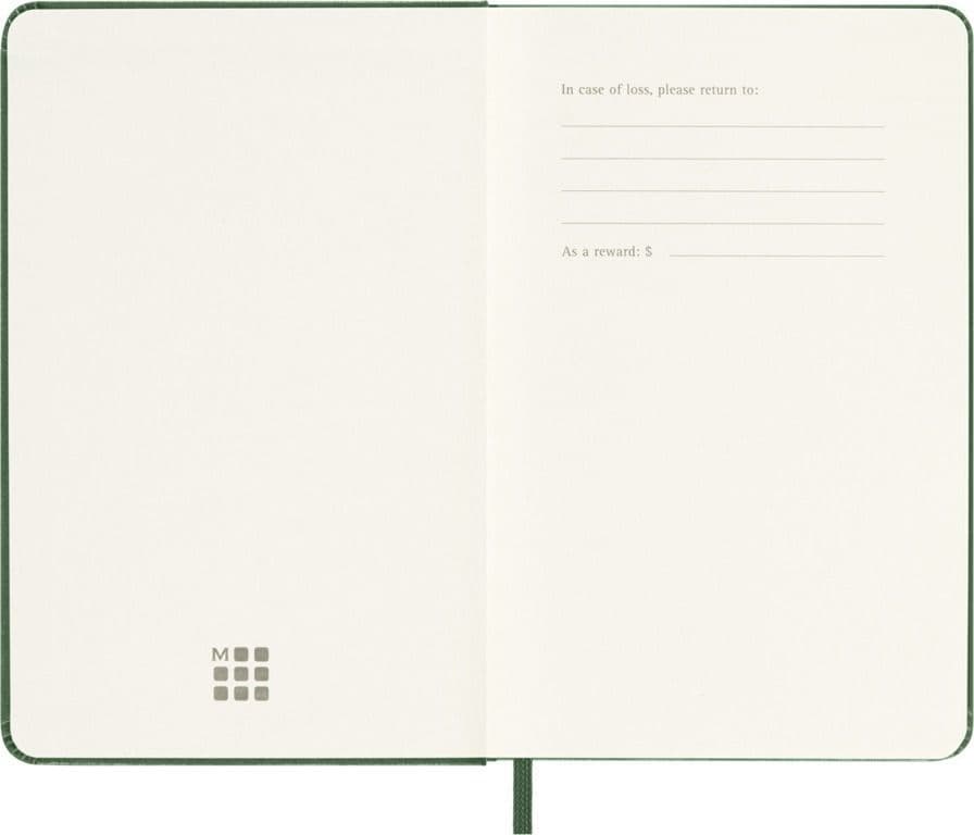 Agenda 2027 Moleskine 12M Planner Weekly 7dagen/1pagina pocket hc myrtle green 5