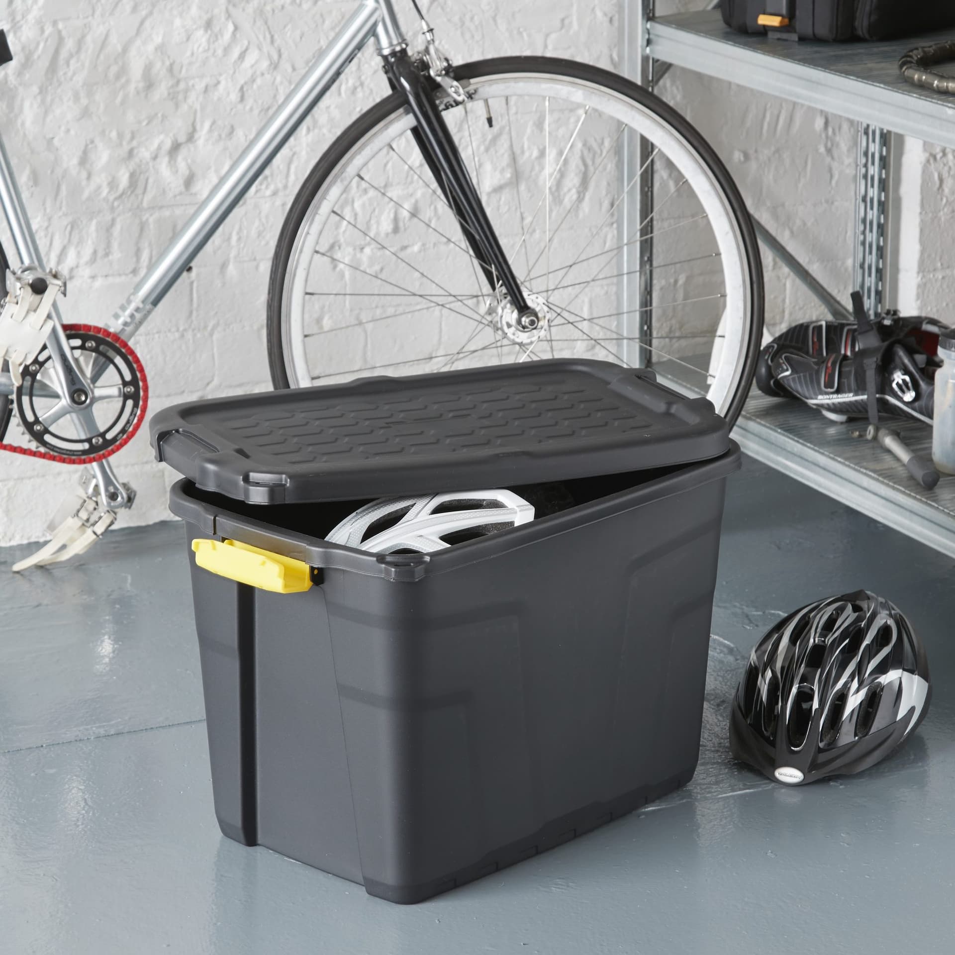 Opbergbox Bankers Box 60L met handgrepen robuust zwart 3