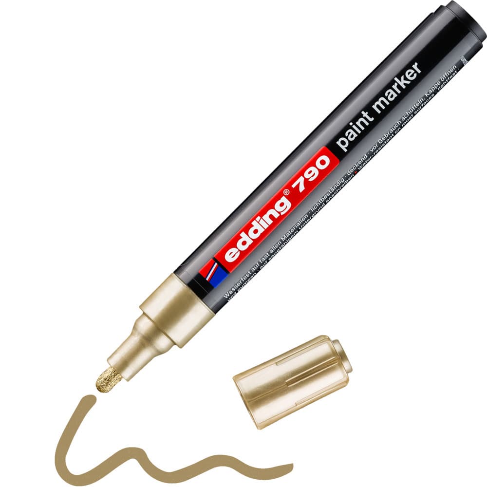 Paintmarker edding 790 op alcoholbasis 2-3mm goud 2