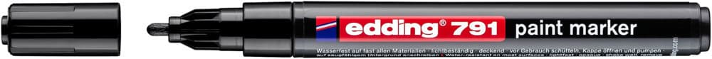 Paintmarker edding 791 op alcoholbasis 1-2mm zwart