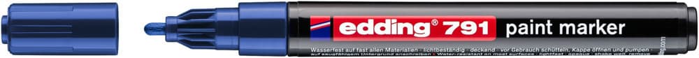 Paintmarker edding 791 op alcoholbasis 1-2mm blauw