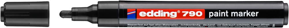 Paintmarker edding 790 op alcoholbasis 2-3mm zwart