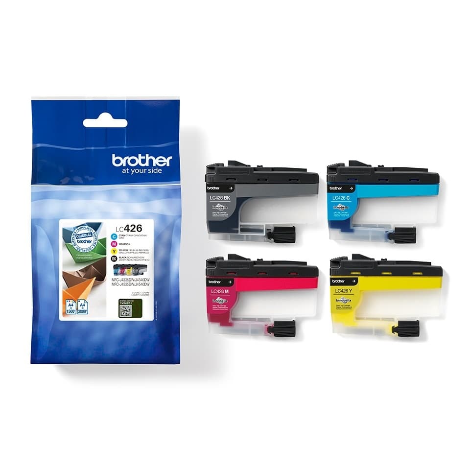 Inktcartridge Brother LC-426VAL zwart + 3 kleuren 2