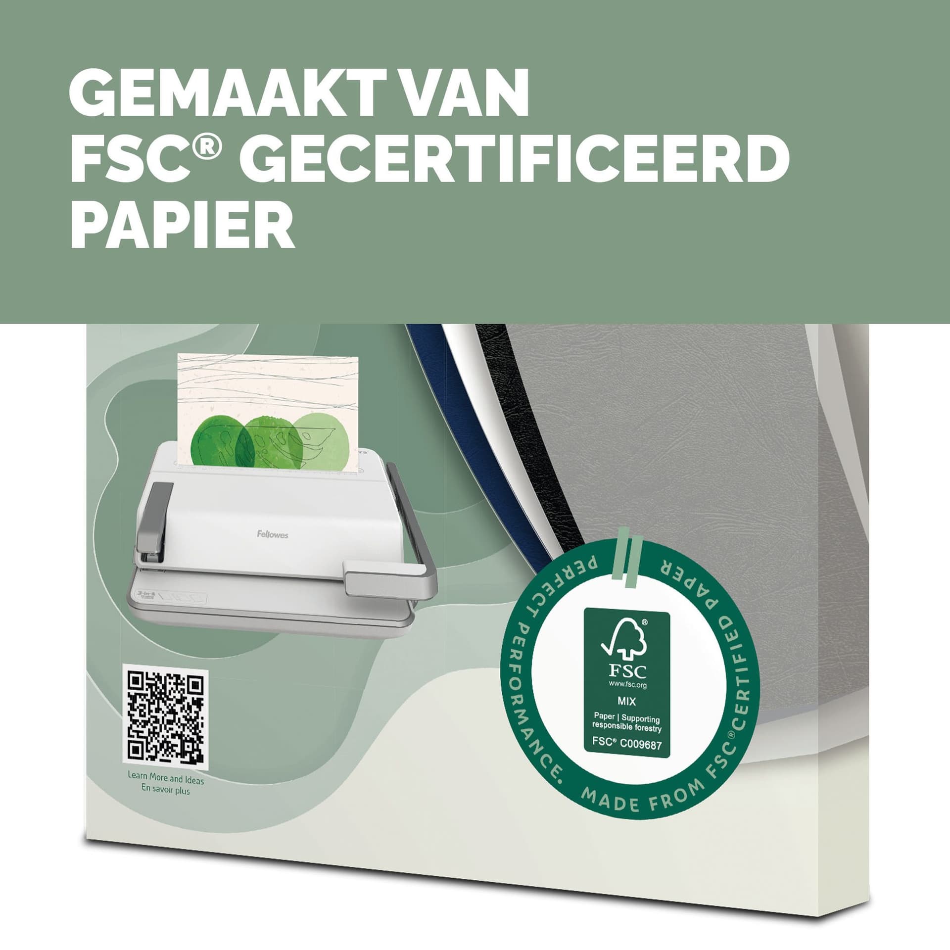 Voorblad Fellowes A4 FSC translucent papier 150gram 50vel 3