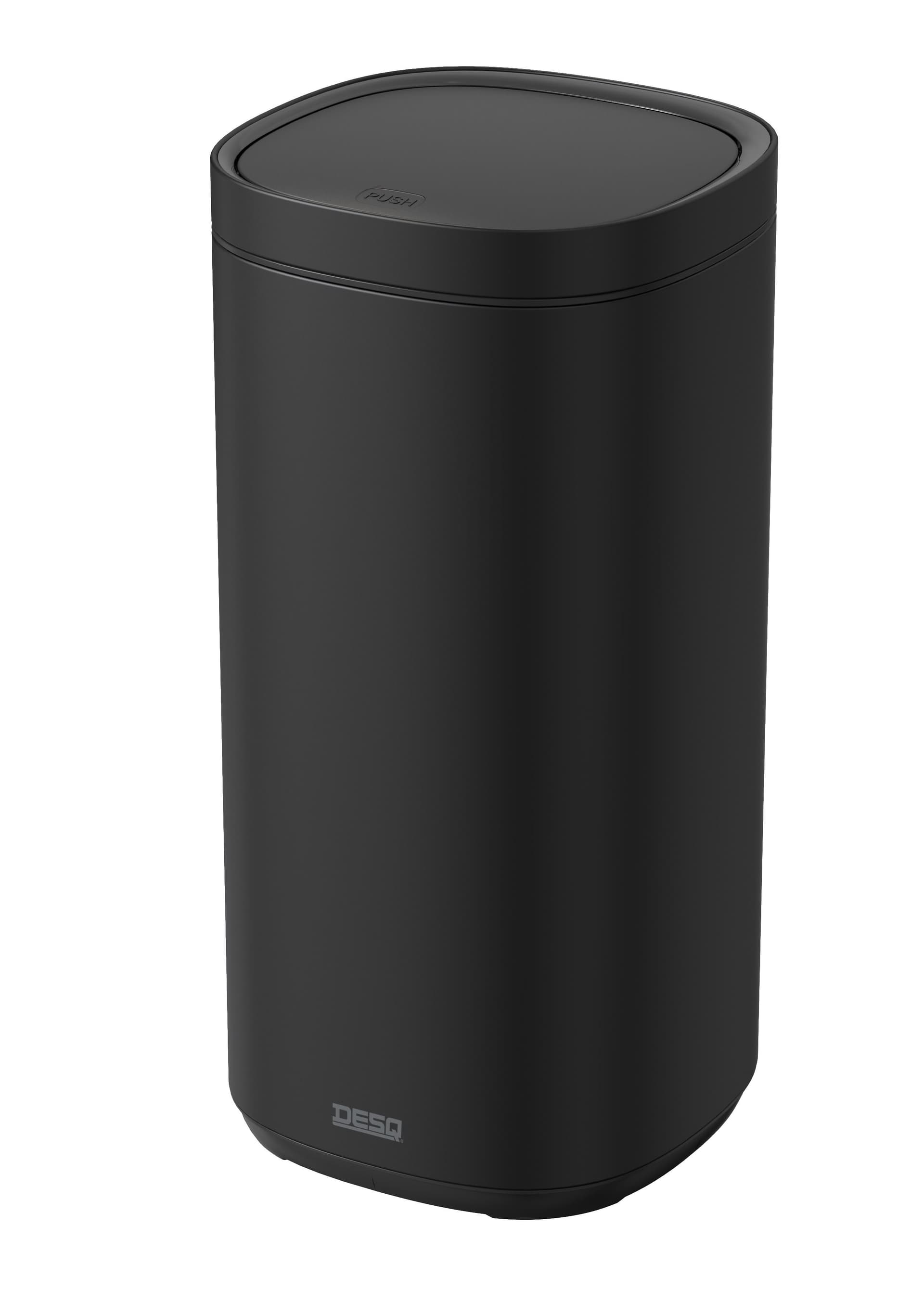 Afvalbak Desq Touch 50 liter RVS zwart