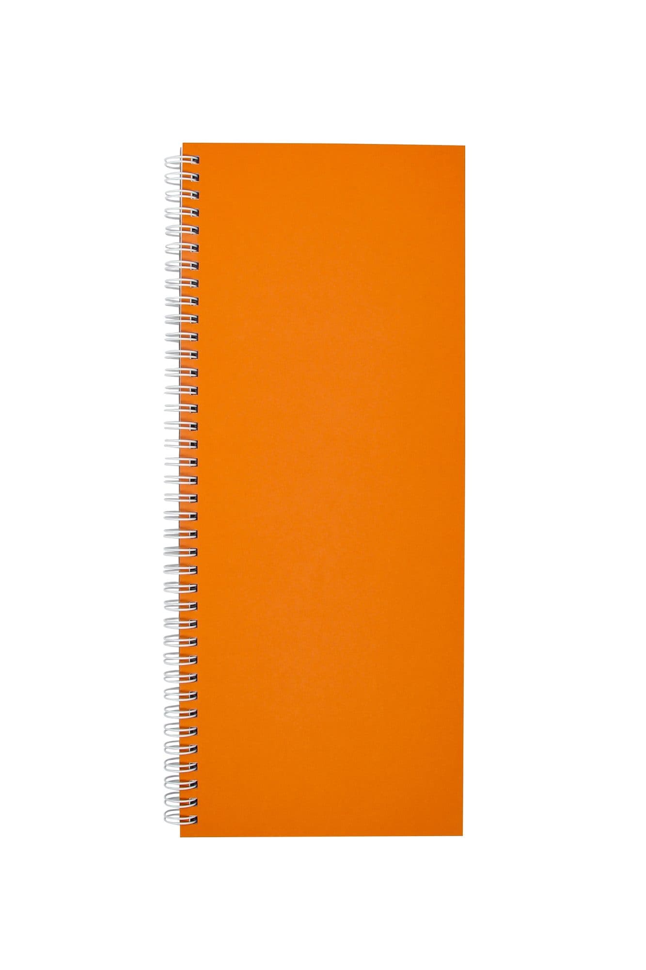 Notitieboek Quantore 135x330mm lijn 160blz 70gr spiraal oranje