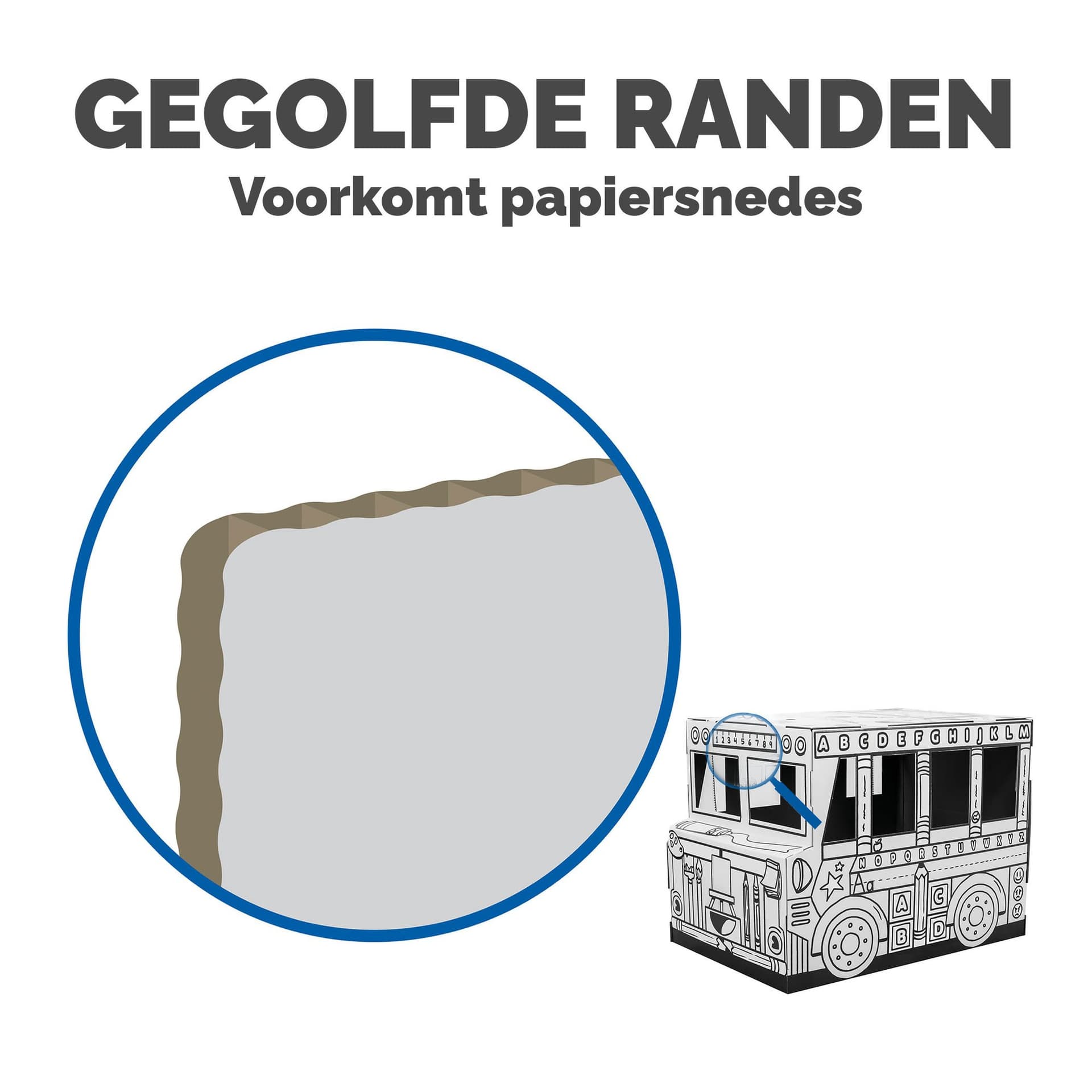 Kartonnen Speelbus Bankers Box Play inkleurbaar 3