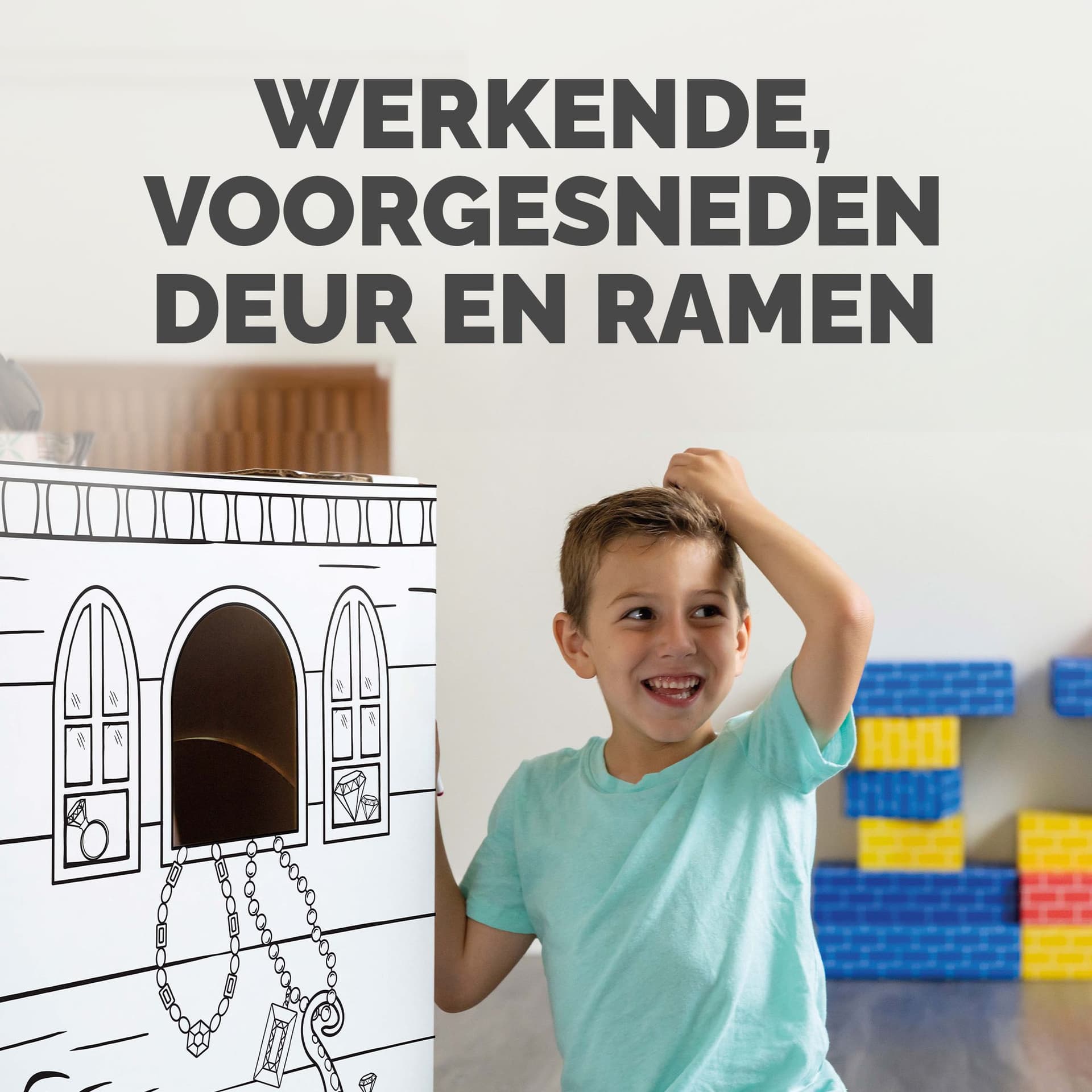 Kartonnen Piratenschip XL Bankers Box Play inkleurbaar 6