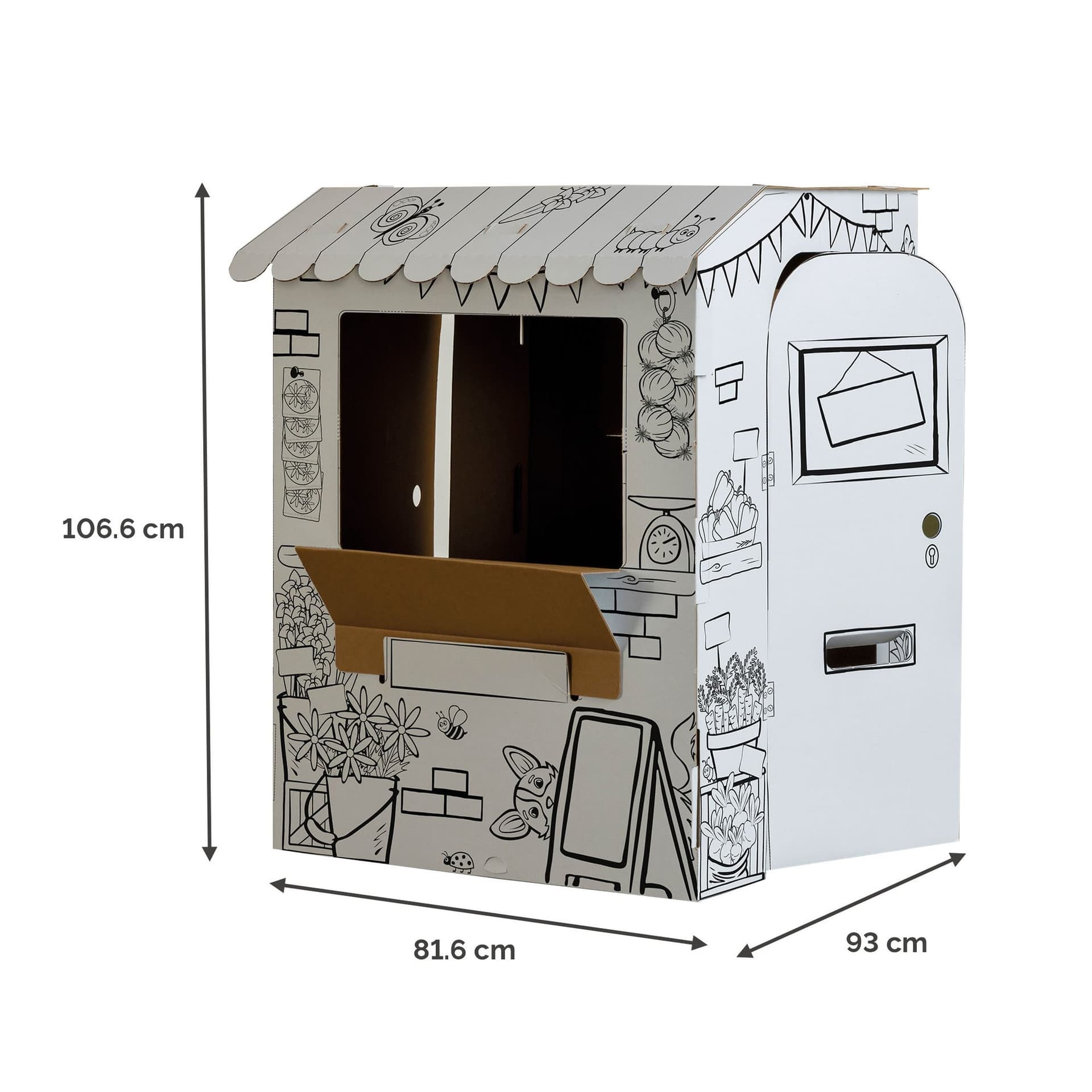Kartonnen Marktkraam XL Bankers Box Play inkleurbaar 2