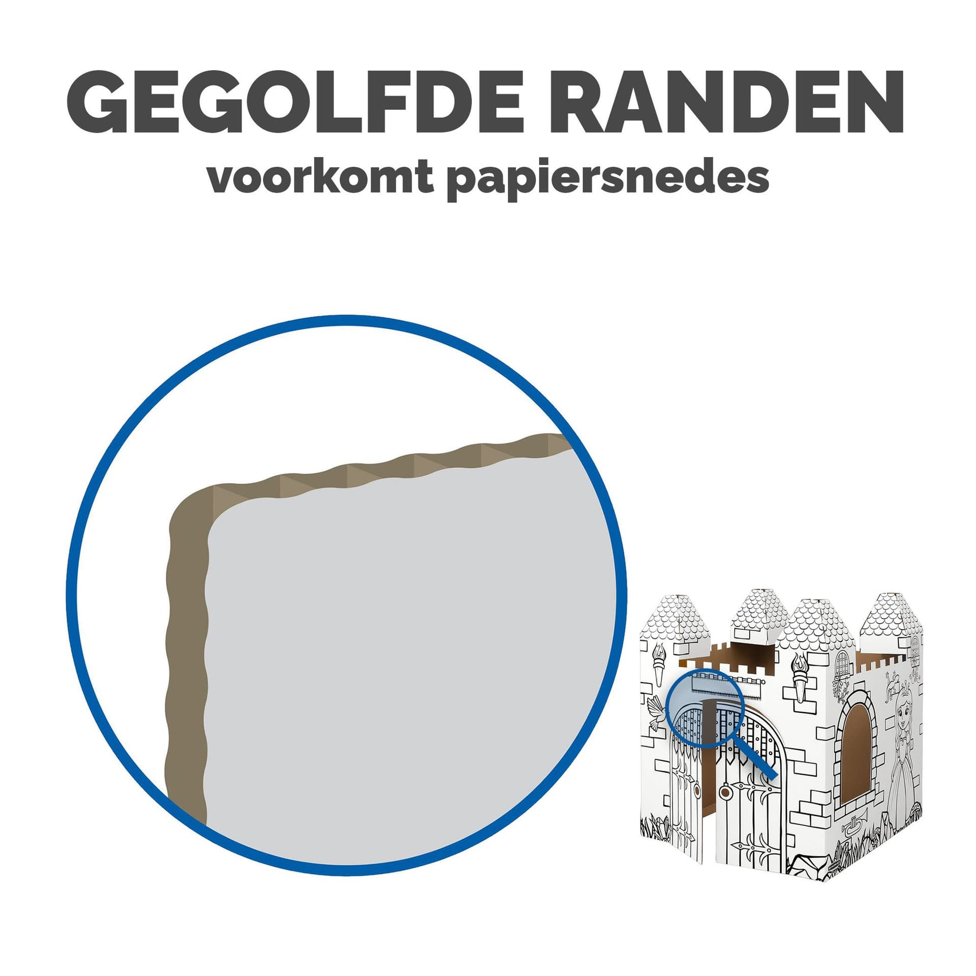 Kartonnen Kasteel XL Bankers Box Play inkleurbaar 3