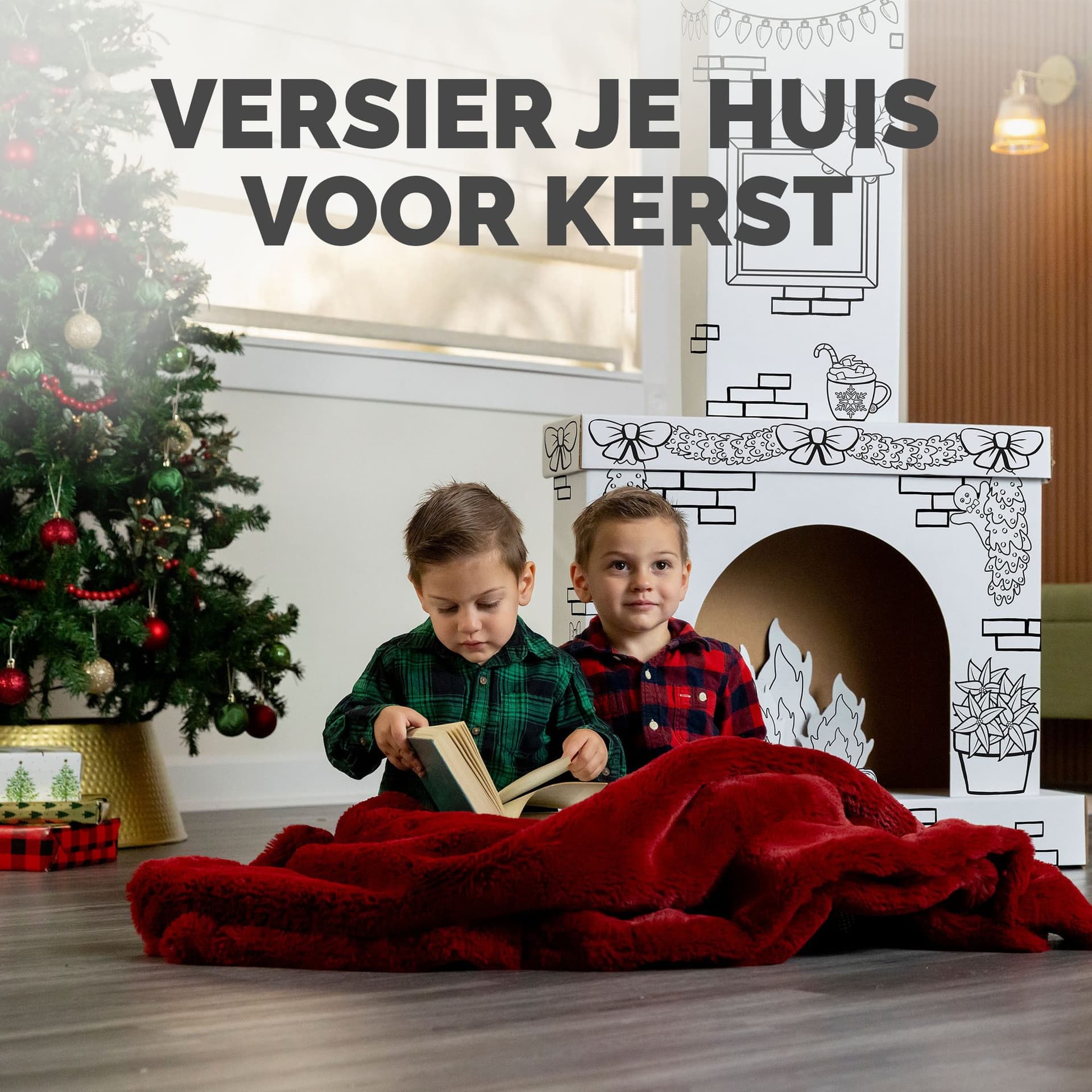 Kartonnen Openhaard XL Bankers Box Play inkleurbaar 6