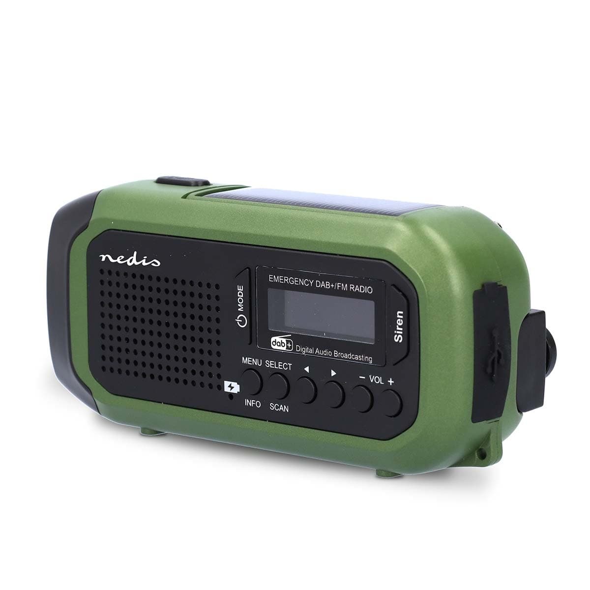 Noodradio Nedis DAB+ FM zonnepaneel 2