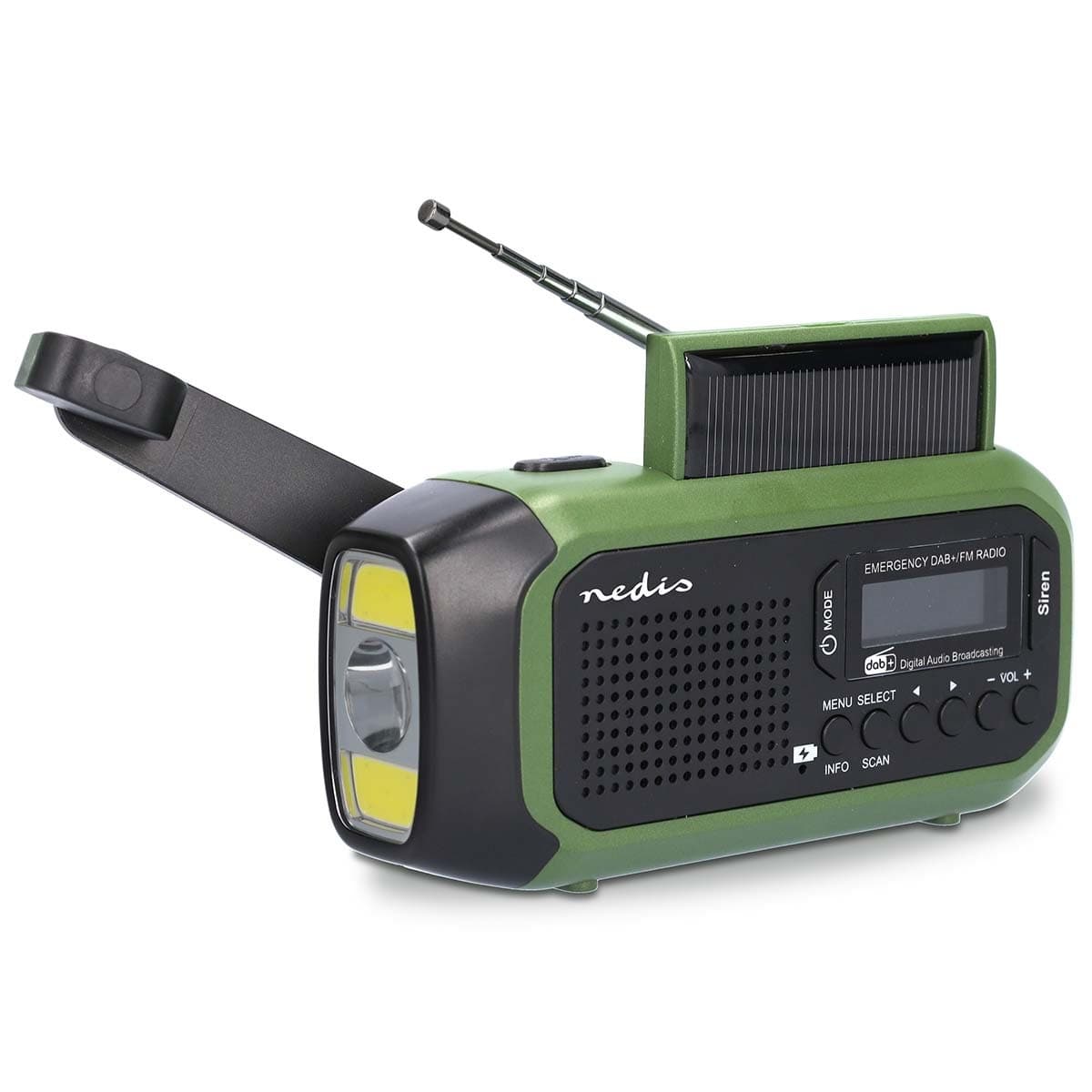 Noodradio Nedis DAB+ FM zonnepaneel 3