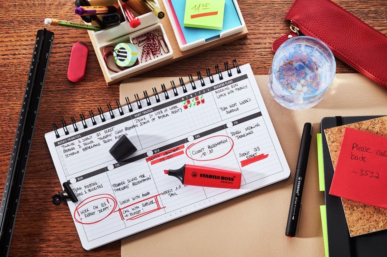 Markeerstift STABILO Boss 70/48 echt rood blister à 1 stuk 5