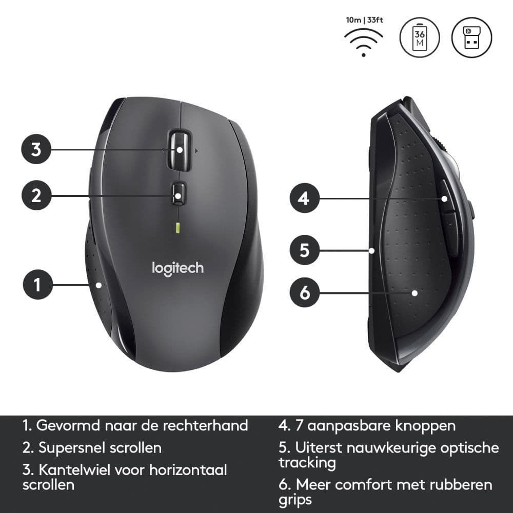 Muis Logitech M705 marathon 2