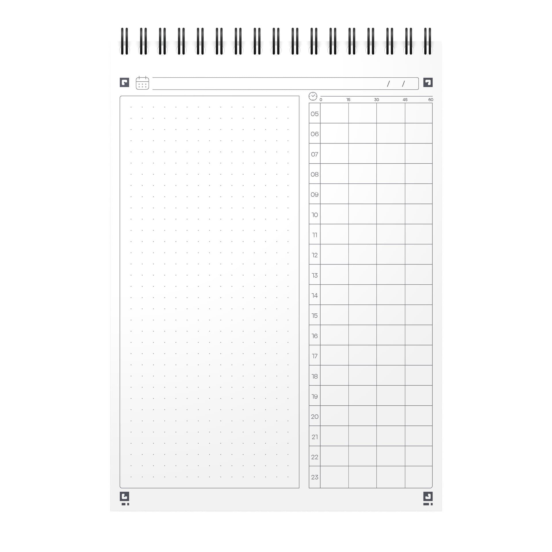 Task Manager Oxford dagplanner A5 70 vel blauw 3
