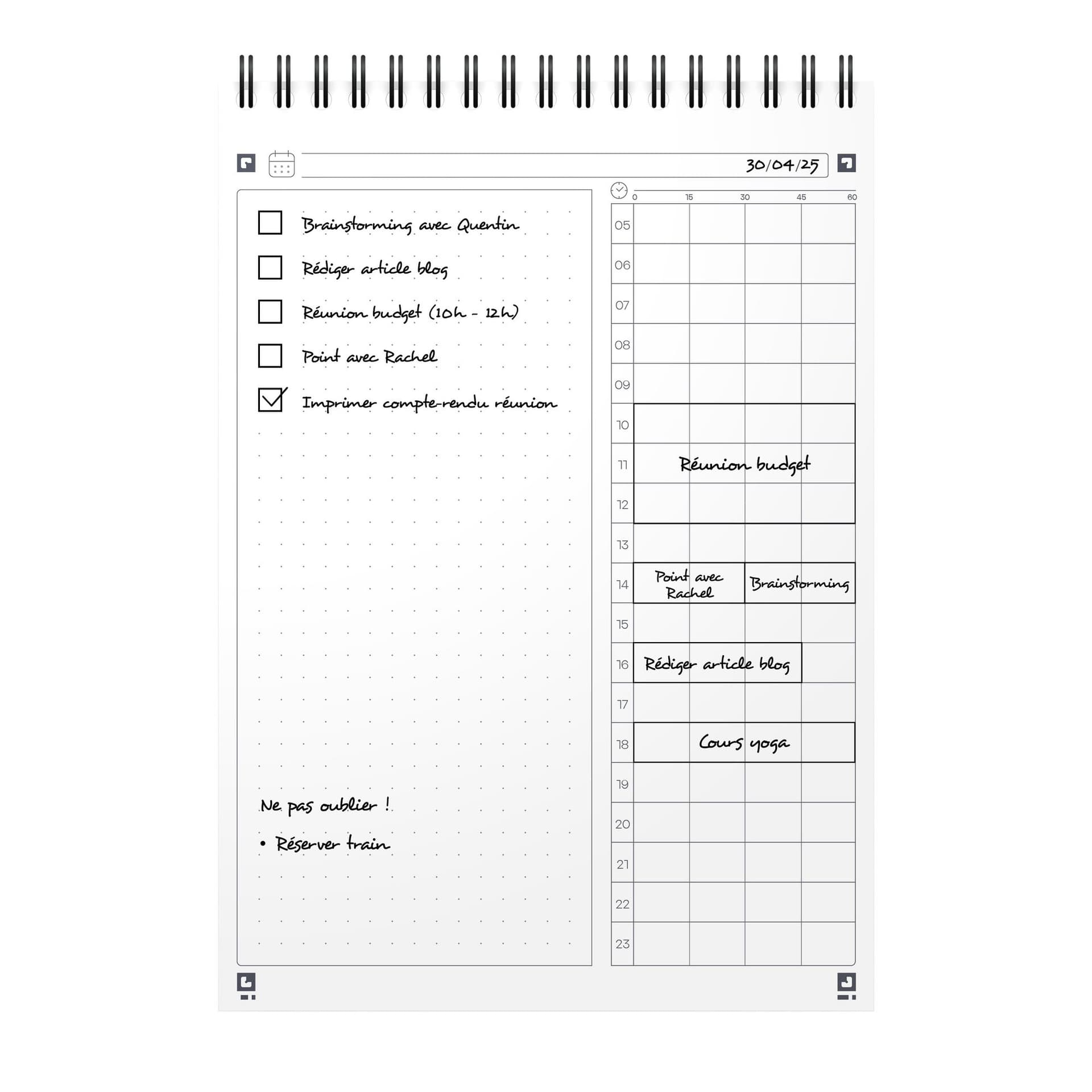 Task Manager Oxford dagplanner A5 70 vel blauw 5