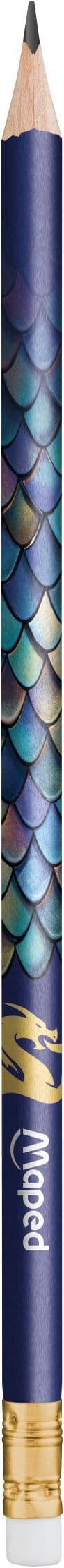 Potlood Maped Dragon HB met gum assorti 12 stuks 2