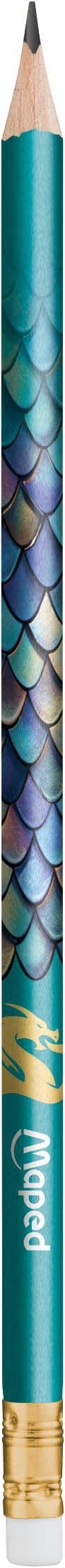 Potlood Maped Dragon HB met gum assorti 12 stuks 3