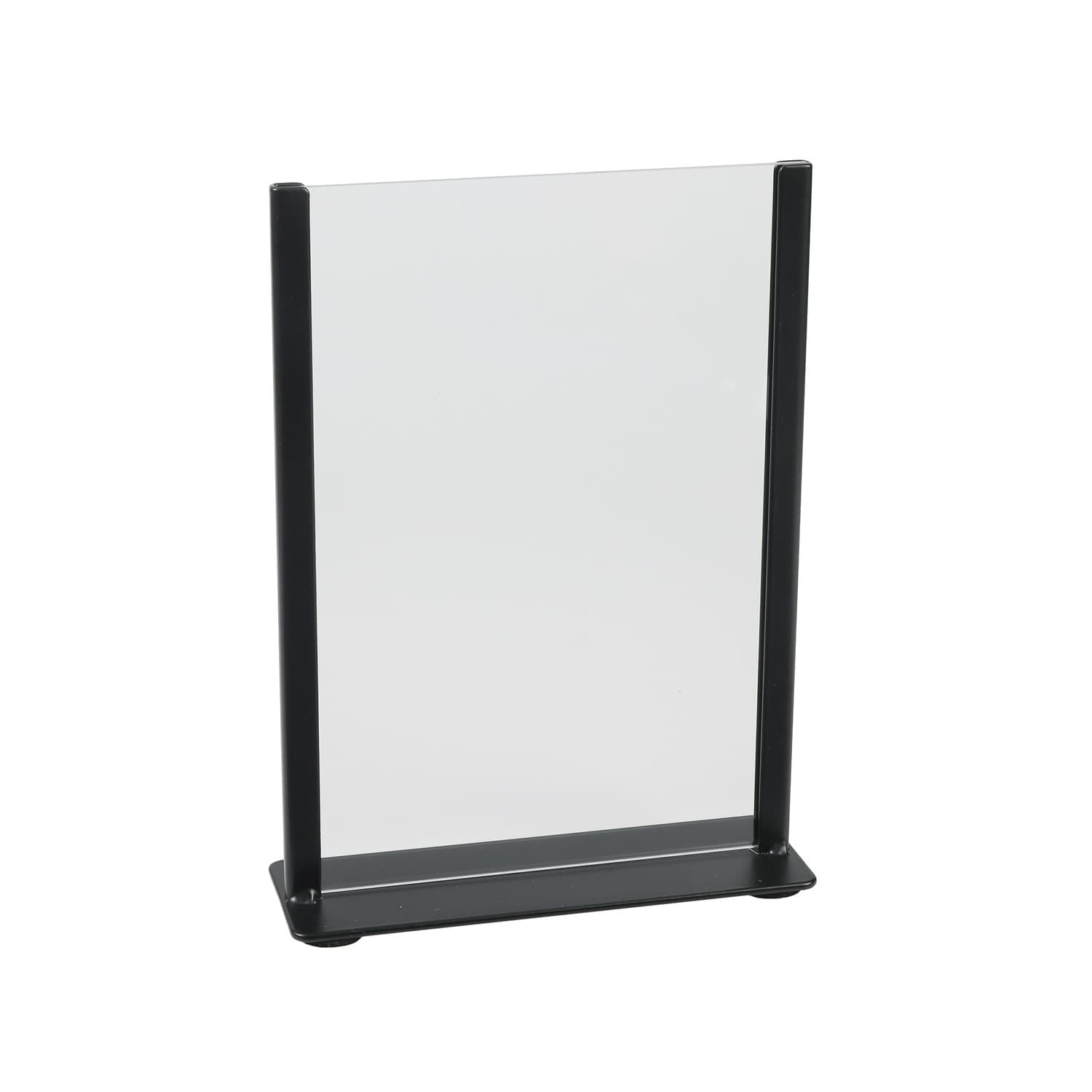 Kaarthouder Europel metaal met acryl bord A5 zwart