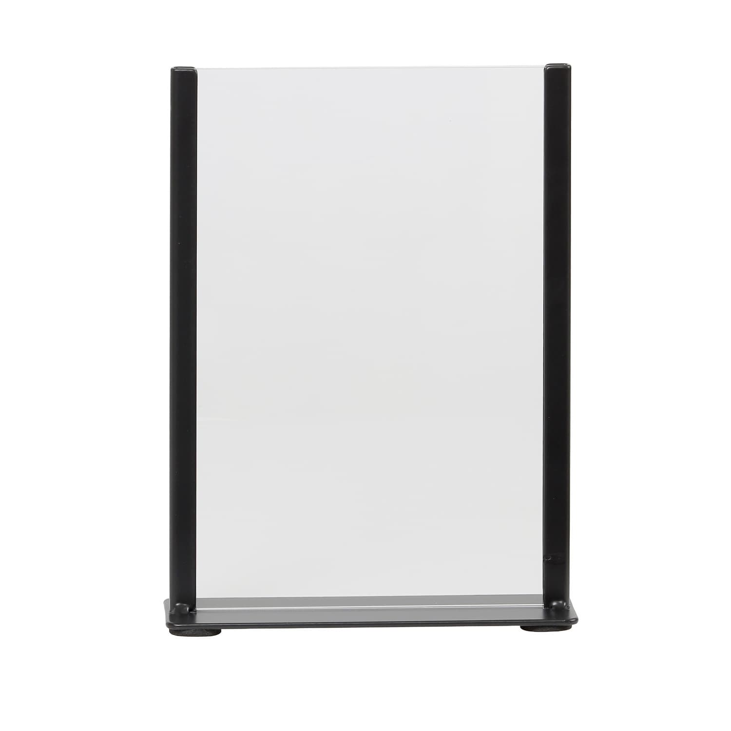 Kaarthouder Europel metaal met acryl bord A5 zwart 2