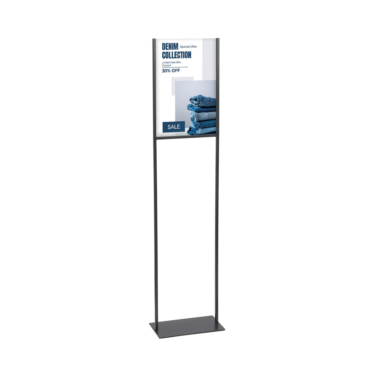 Infostandaard Europel metaal met acryl bord A4 zwart 4