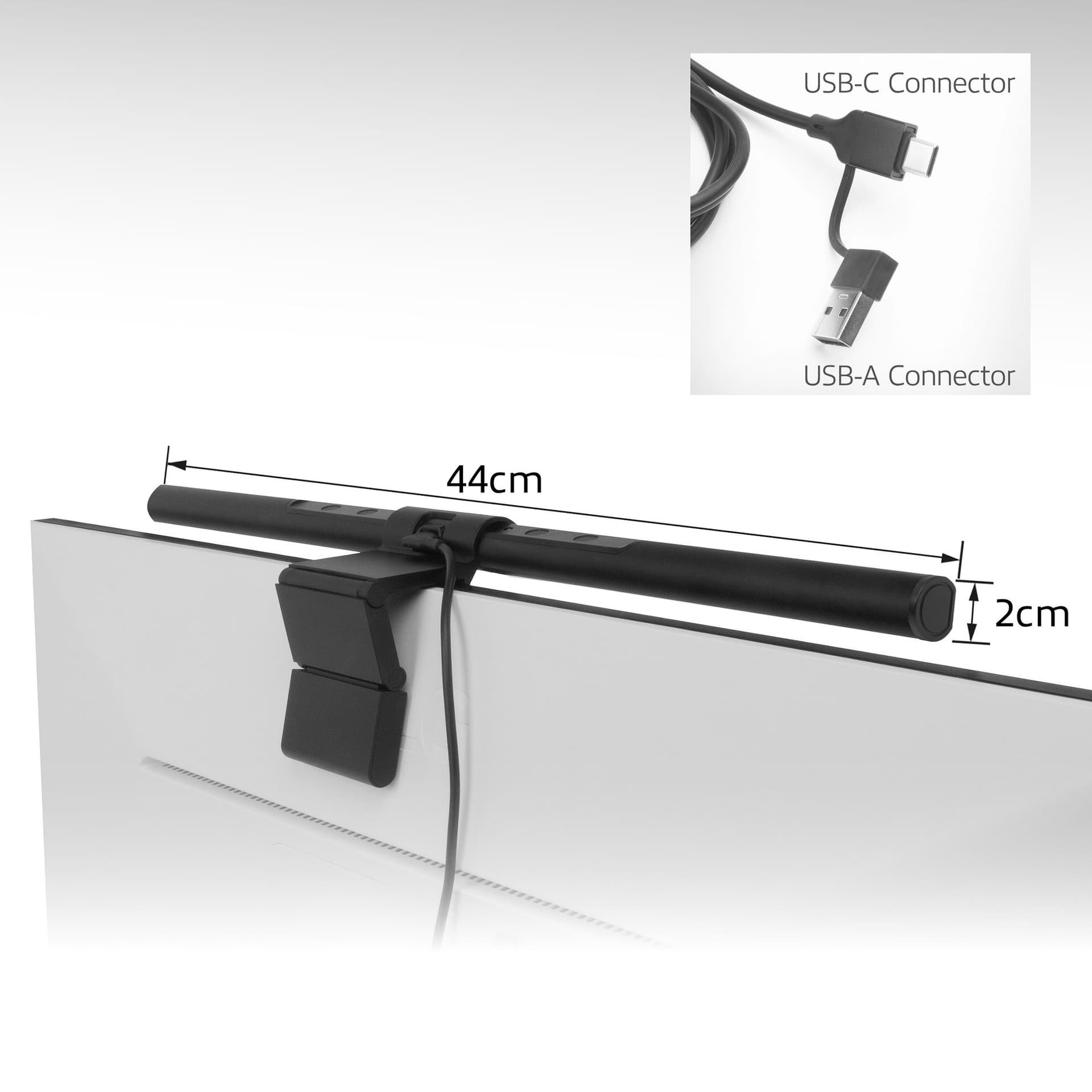 Monitorlamp ACT led dimbaar USB 2