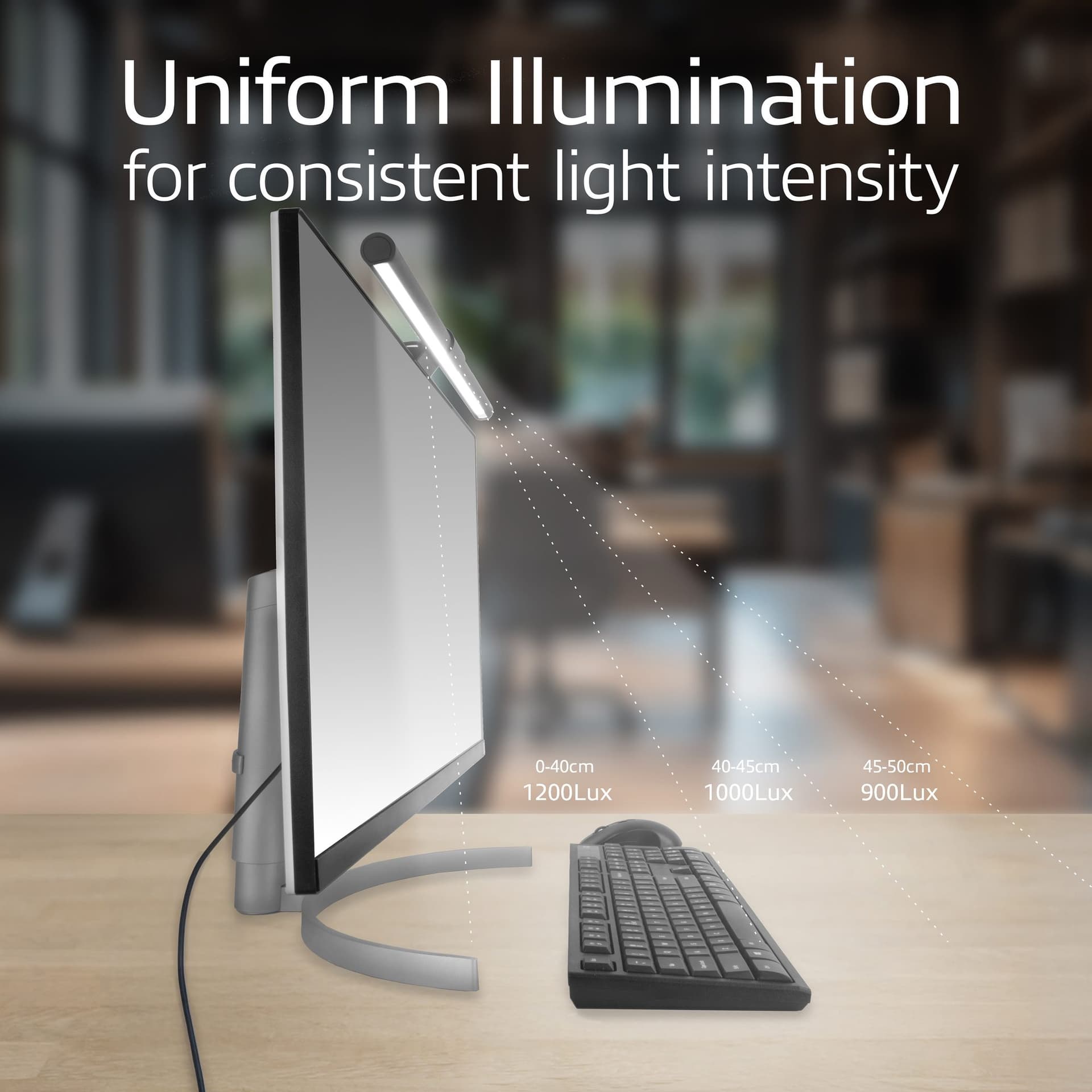Monitorlamp ACT led dimbaar USB 3