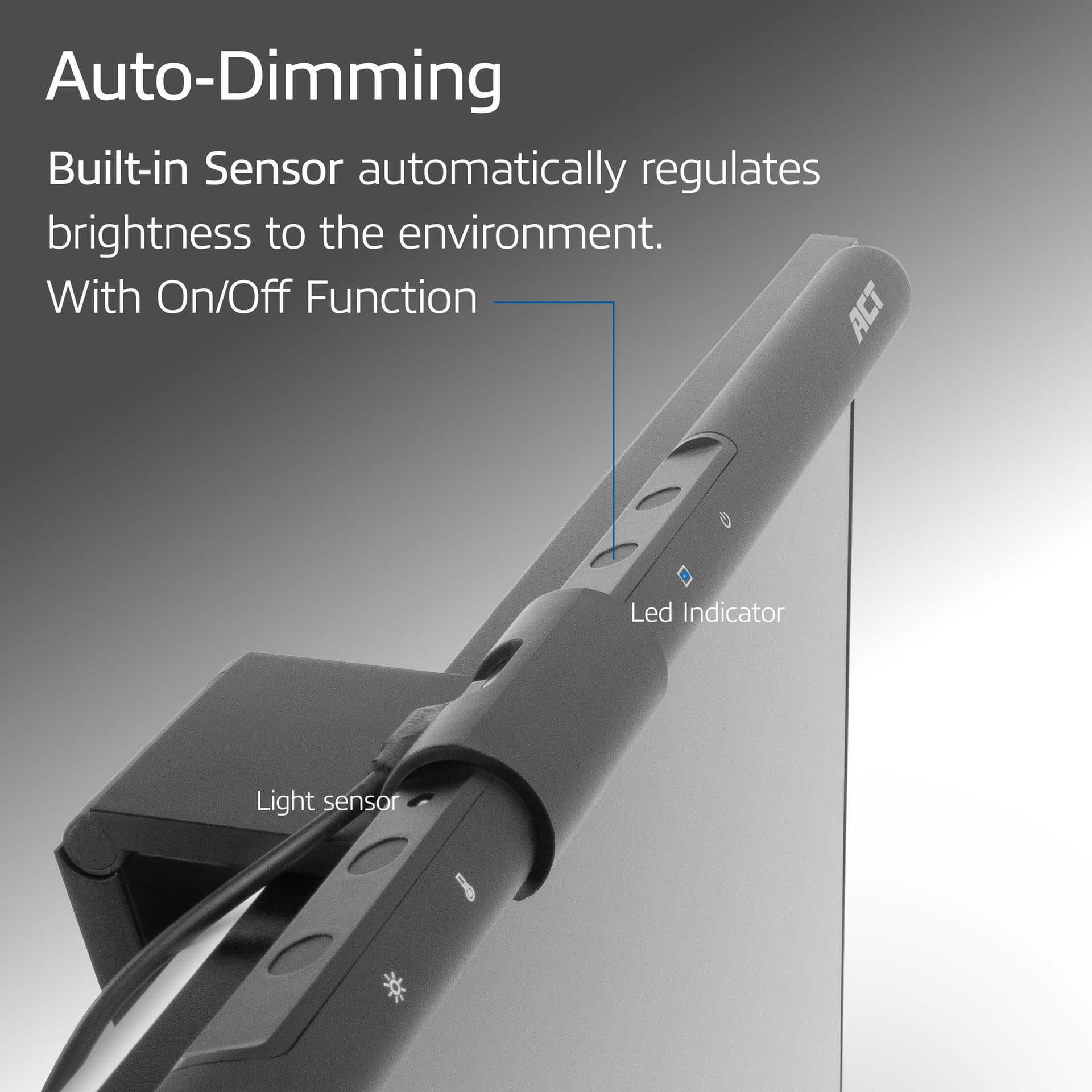 Monitorlamp ACT led dimbaar USB 7