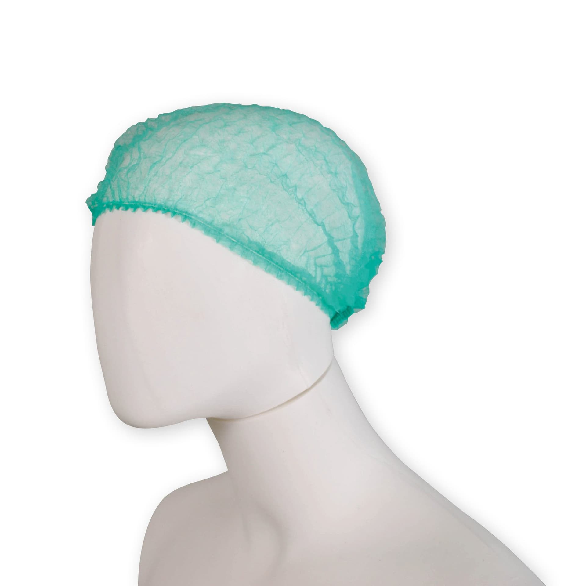 Haarnet Hynex clip non-woven groen pp 100 stuks 2