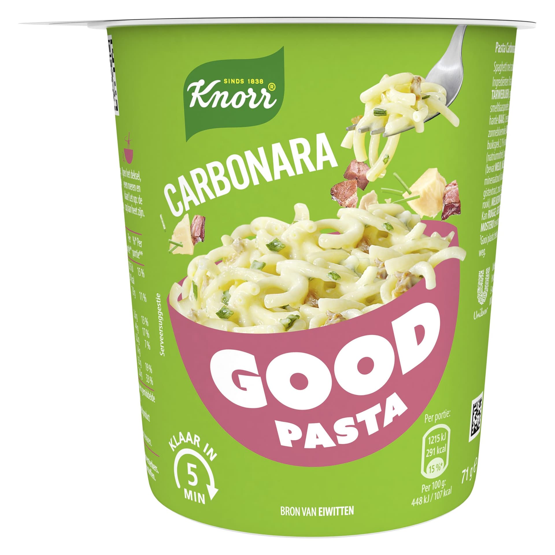 Good Pasta Knorr spaghetti carbonara cup